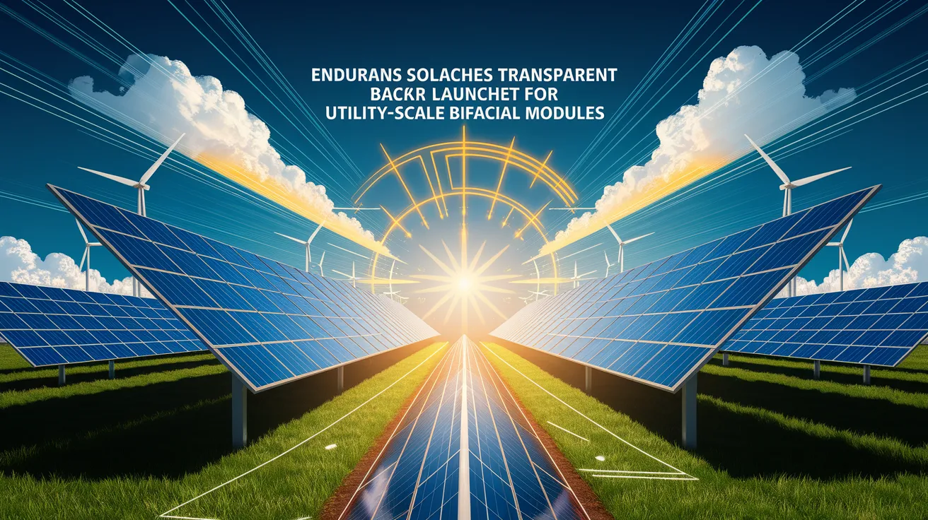 Endurans Solar launches transparent backsheet for utility-scale bifacial modules