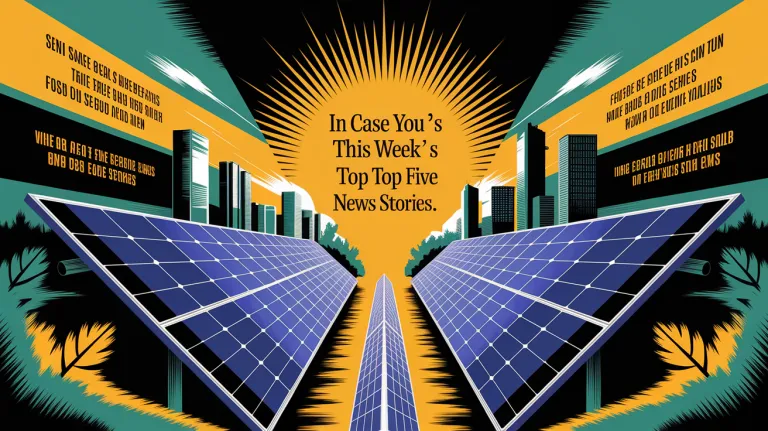 In case you missed it: This week’s top five solar news stories